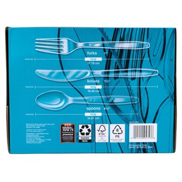 H-E-B Clear Plastic Knives, Forks & Spoons Combo - Texas-Size Pack, 300 ct