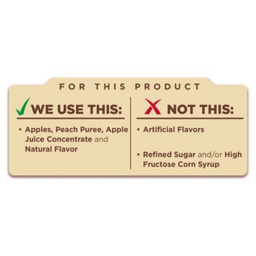 H-E-B Squeeze Me! Peach Applesauce Pouches, 4 ct