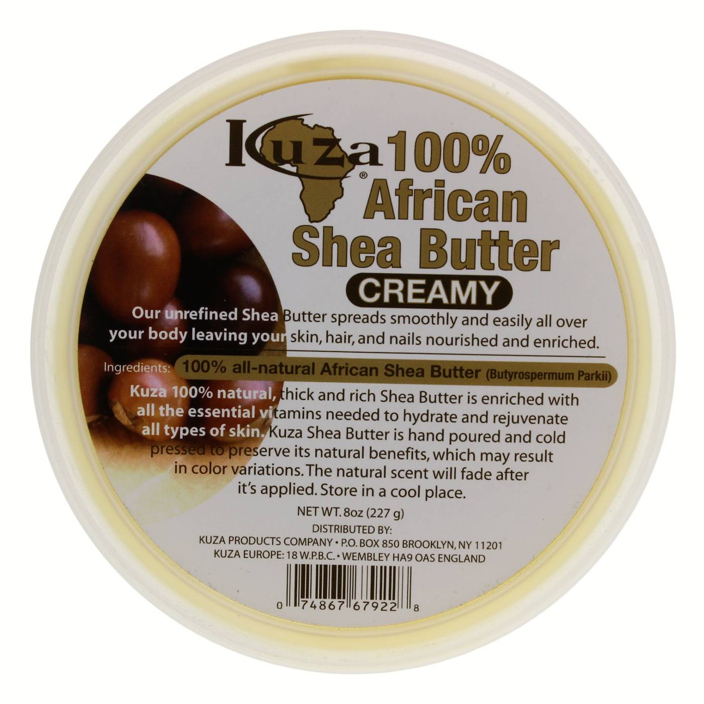 Kuza 100% African Shea Creamy Butter; image 1 of 2