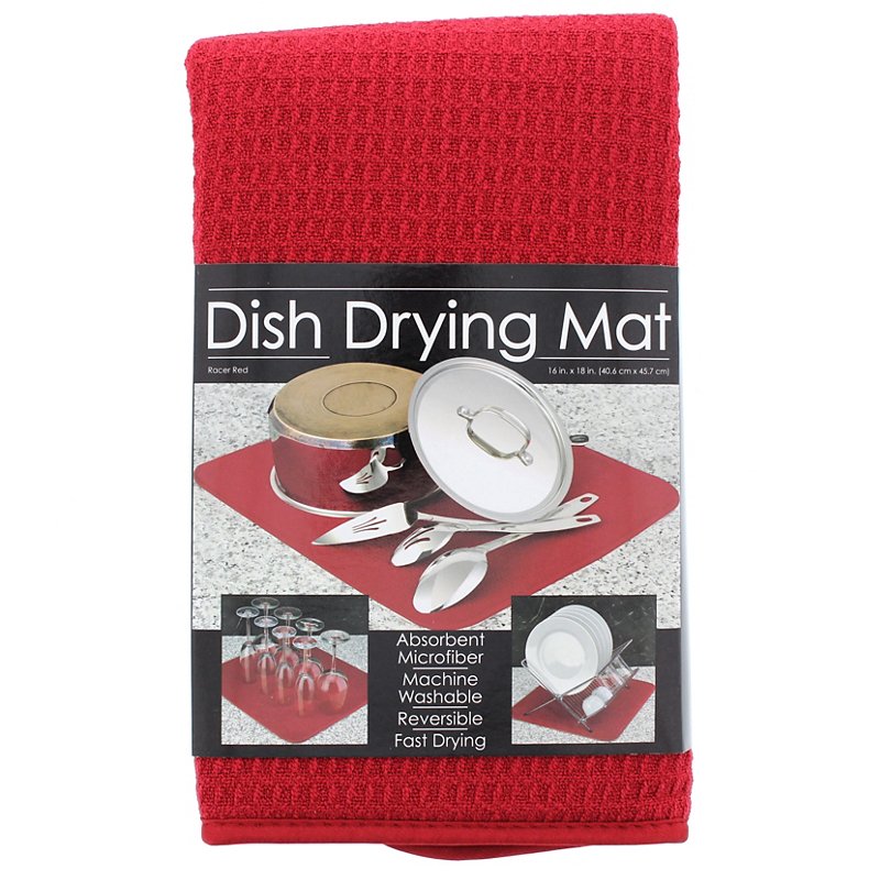 Red Dish Drying Mat 