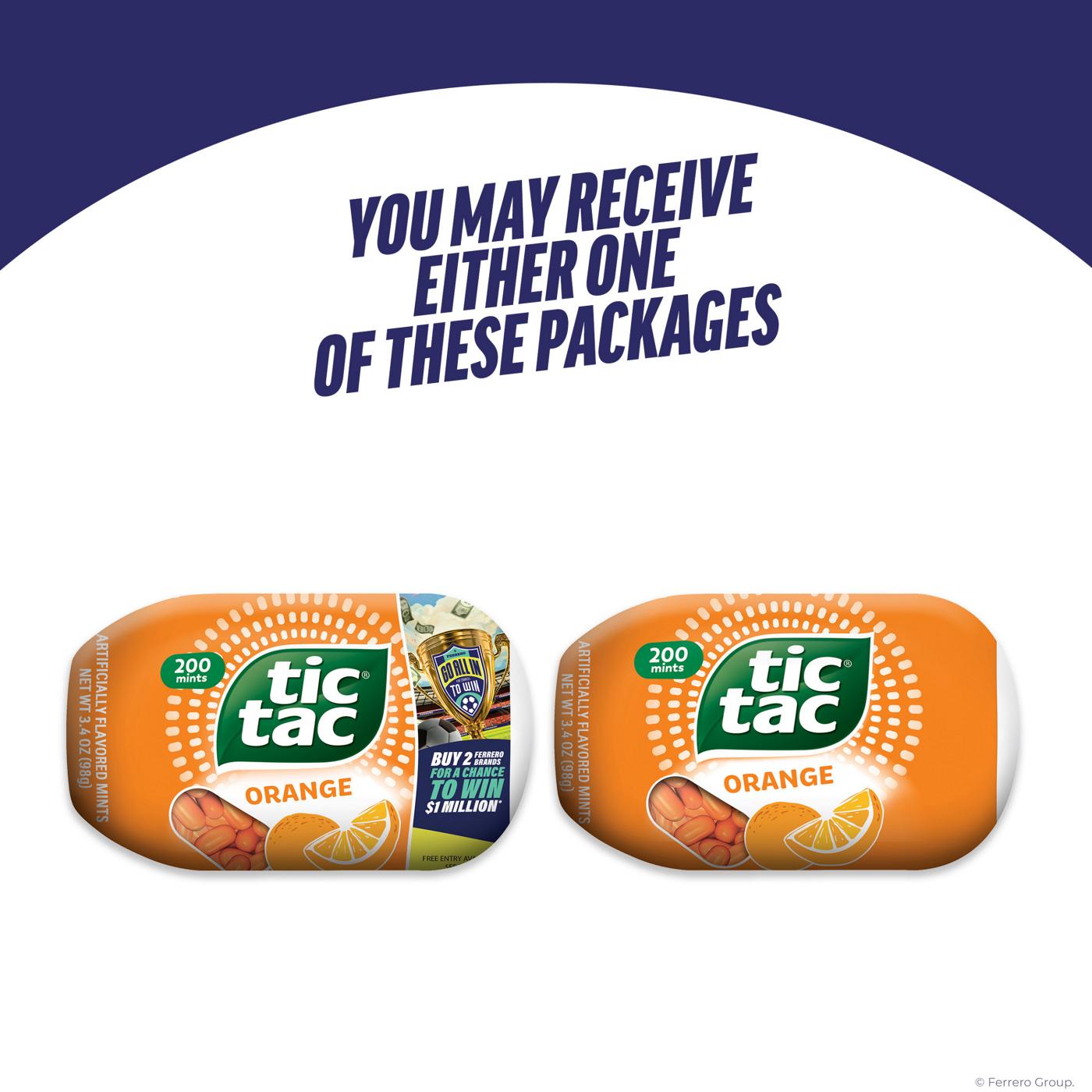 Tic Tac Orange Mints; image 3 of 7
