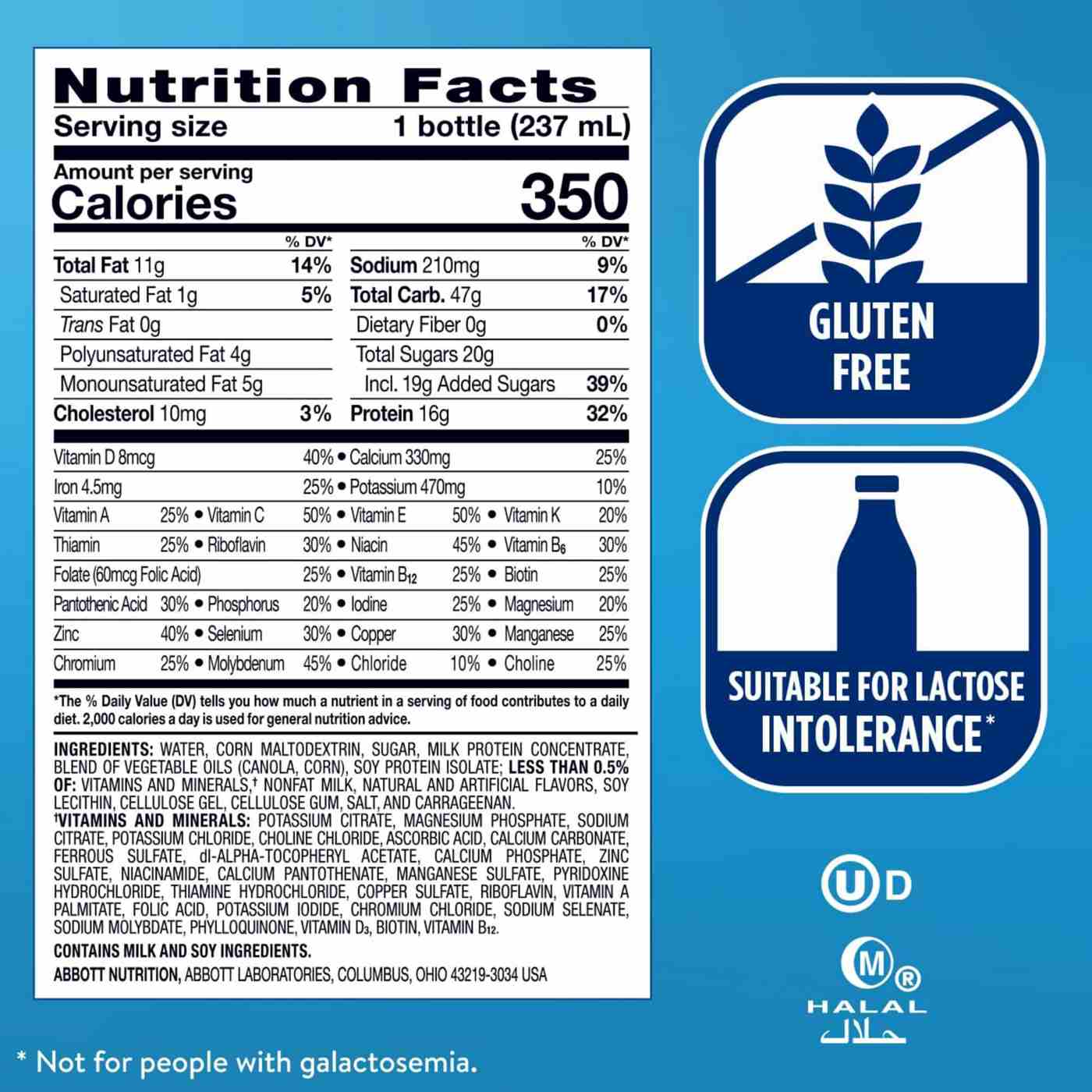 Ensure Plus Nutrition Shakes 16 pk Bottles - Vanilla; image 8 of 9