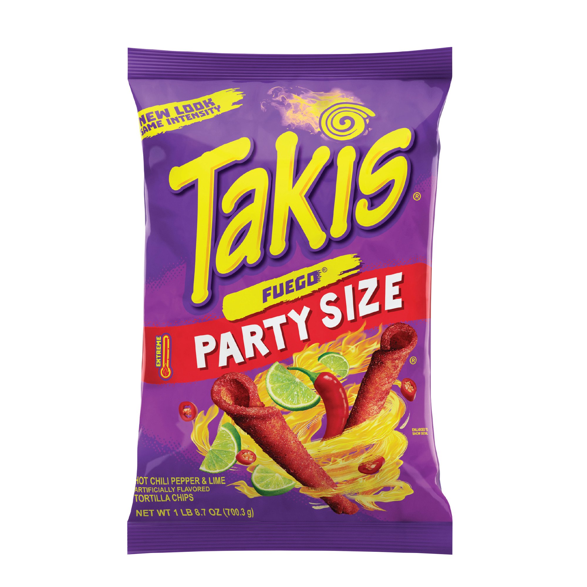 Takis Fuego Hot Chili Pepper & Lime Rolled Tortilla Chips Party Size