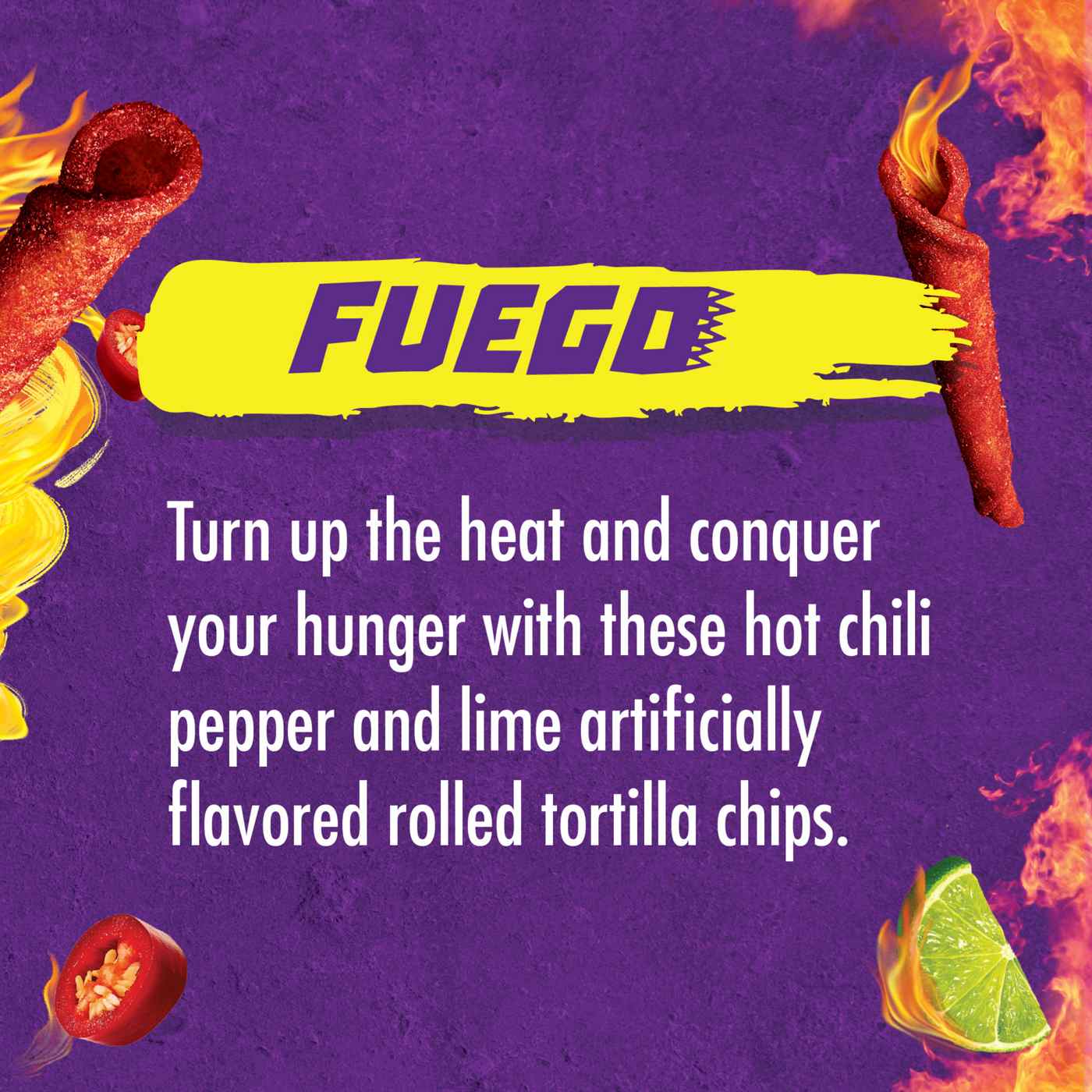 Takis Fuego Hot Chili Pepper & Lime Rolled Tortilla Chips Party Size; image 6 of 8
