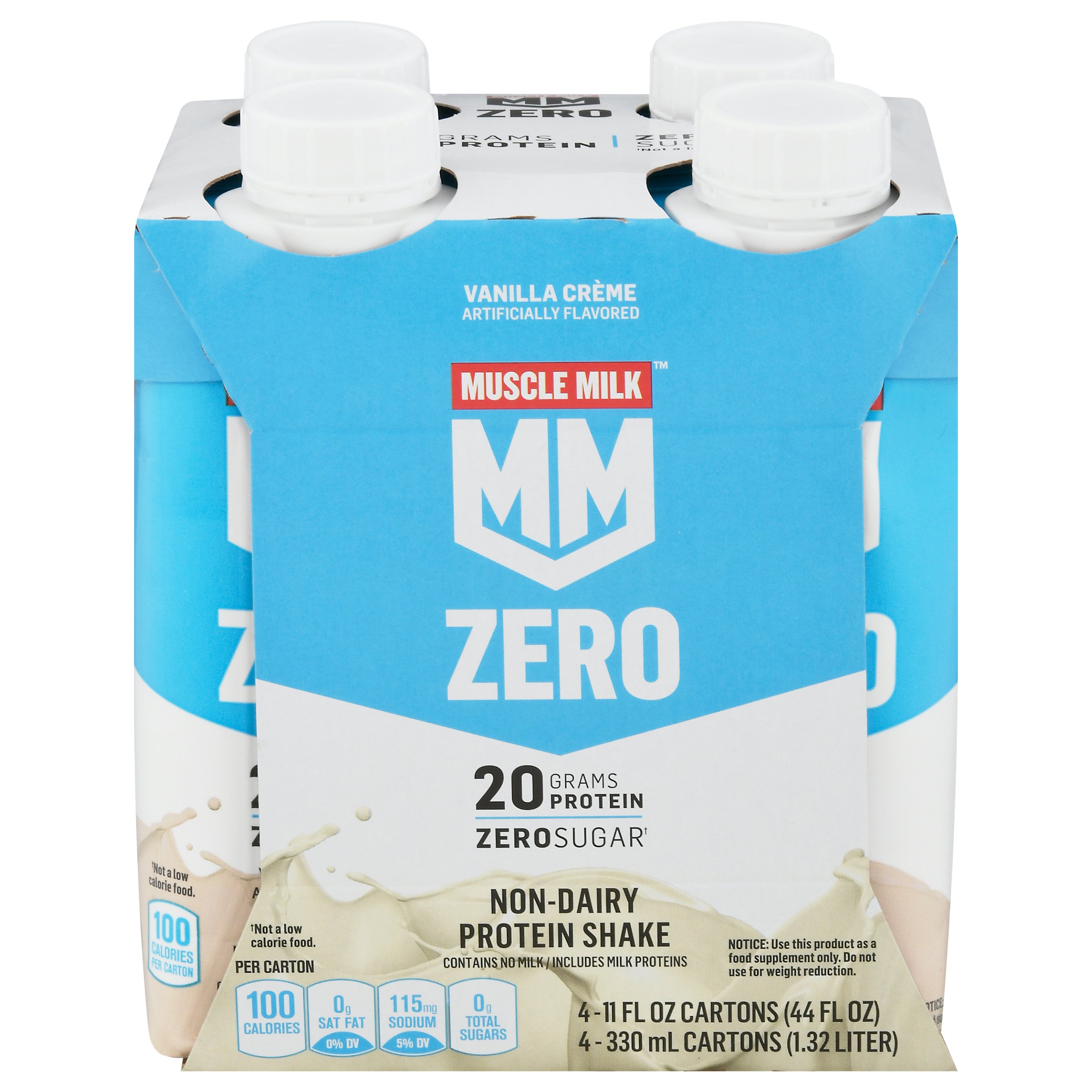 Muscle Milk Zero Protein Shakes, 20g Vanilla Creme, 11 oz Shop Diet