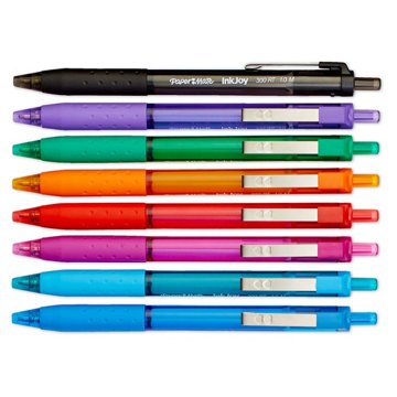 Paper Mate InkJoy 300RT 1.0mm Retractable Ballpoint Pens - Assorted Ink, 8 pk
