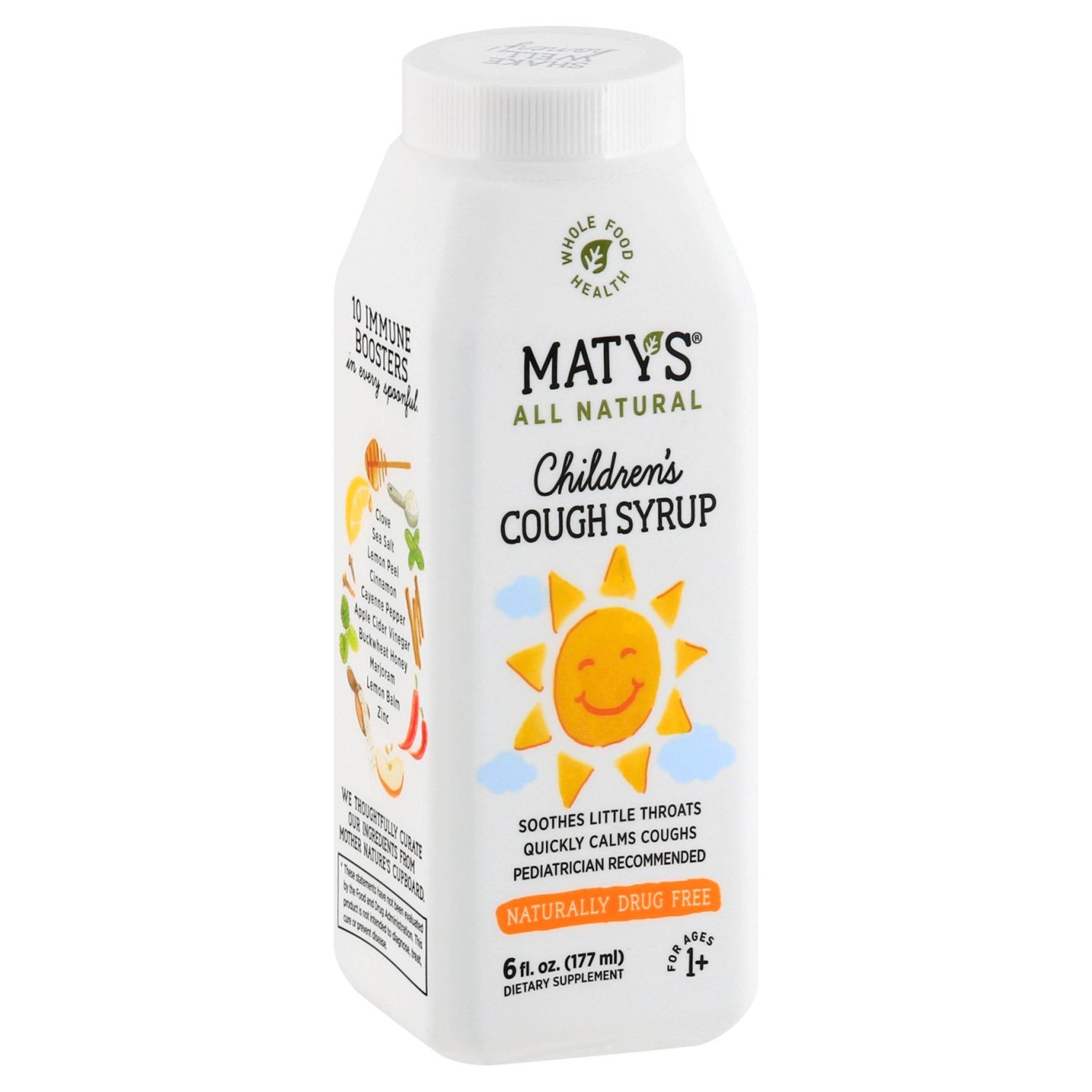 Maty's All Natural Cough Syrup For Children Shop Cough, Cold & Flu at