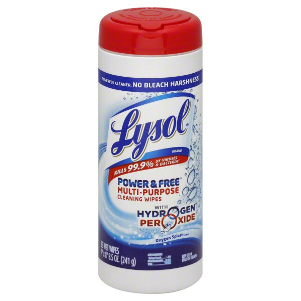 Lysol Power & Free Oxygen Splash MultiPurpose Cleaning Wipes With