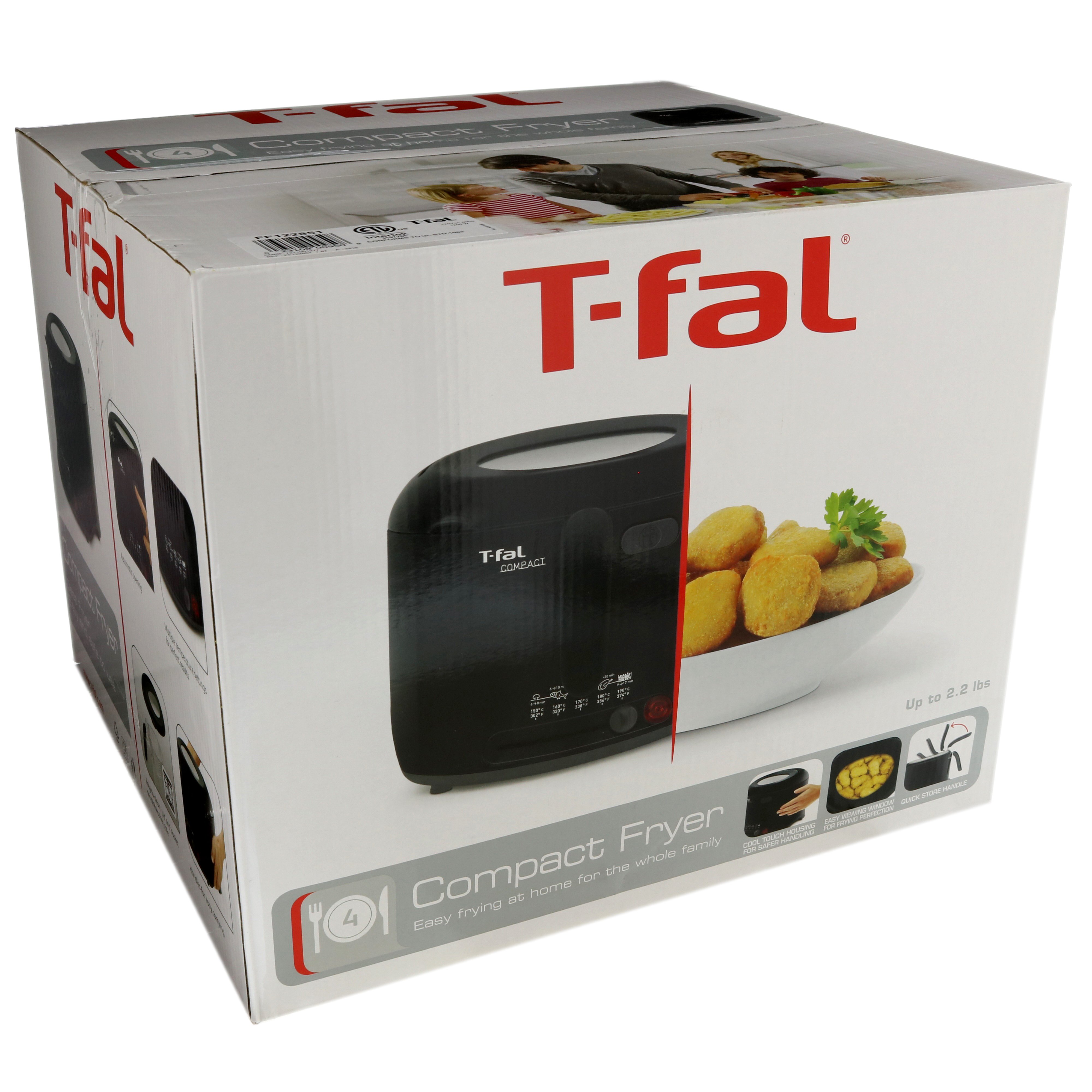 T-fal Compact Cool Touch Deep Fryer Black - Shop Appliances at H-E-B