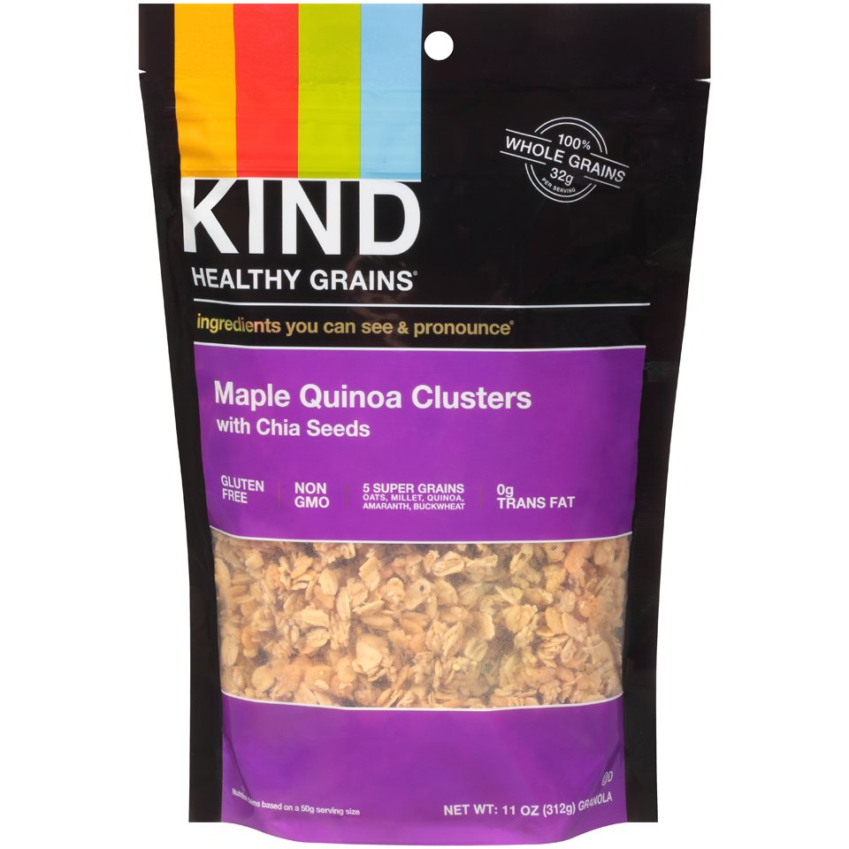 Kind Healthy Grains Maple Quinoa Clusters with Chia Seeds Granola