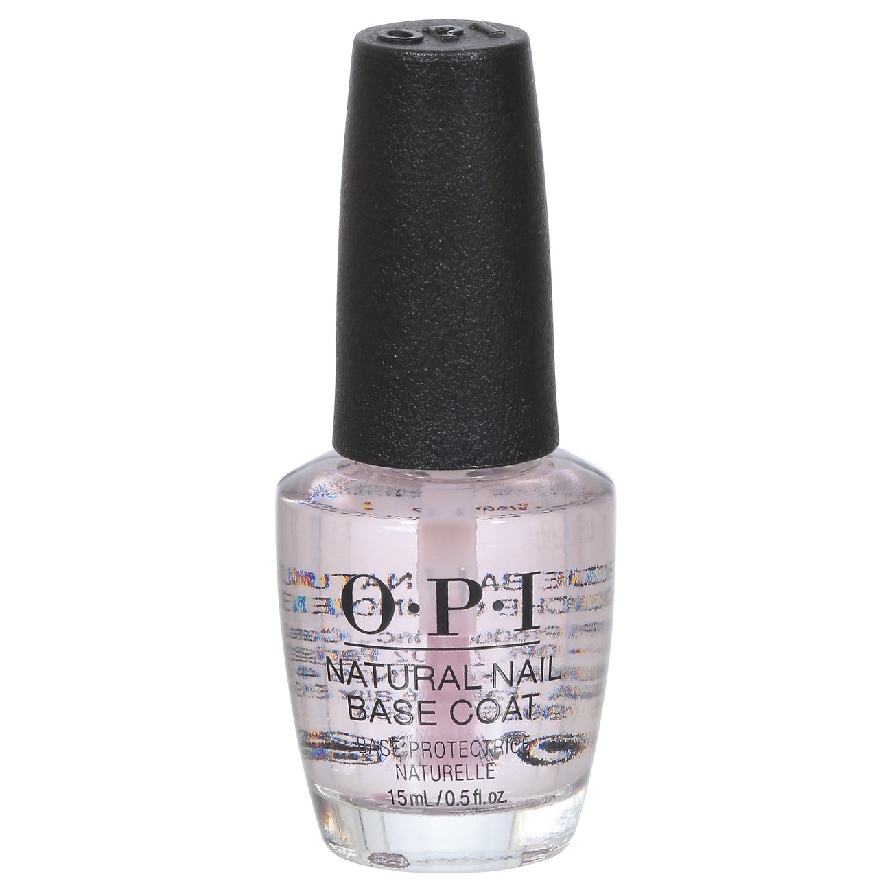 OPI Nail Lacquer, Natural Nail Base Coat, Clear Nail Polish, 0.5 fl oz 