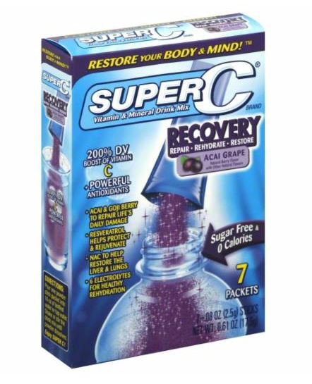 Super C Vitamin and Mineral Drink Mix Recovery Acai Grape Shop Mixes & Flavor Enhancers at HEB
