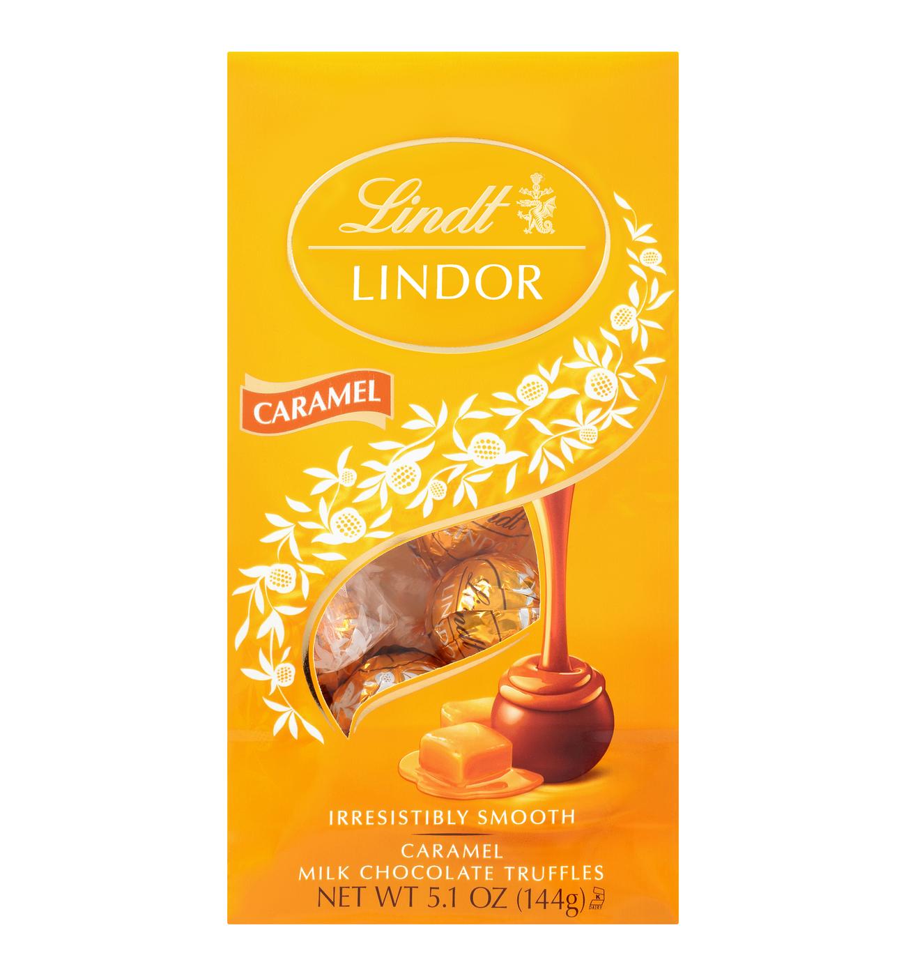 Lindt Lindor Caramel Milk Chocolate Truffles; image 1 of 2