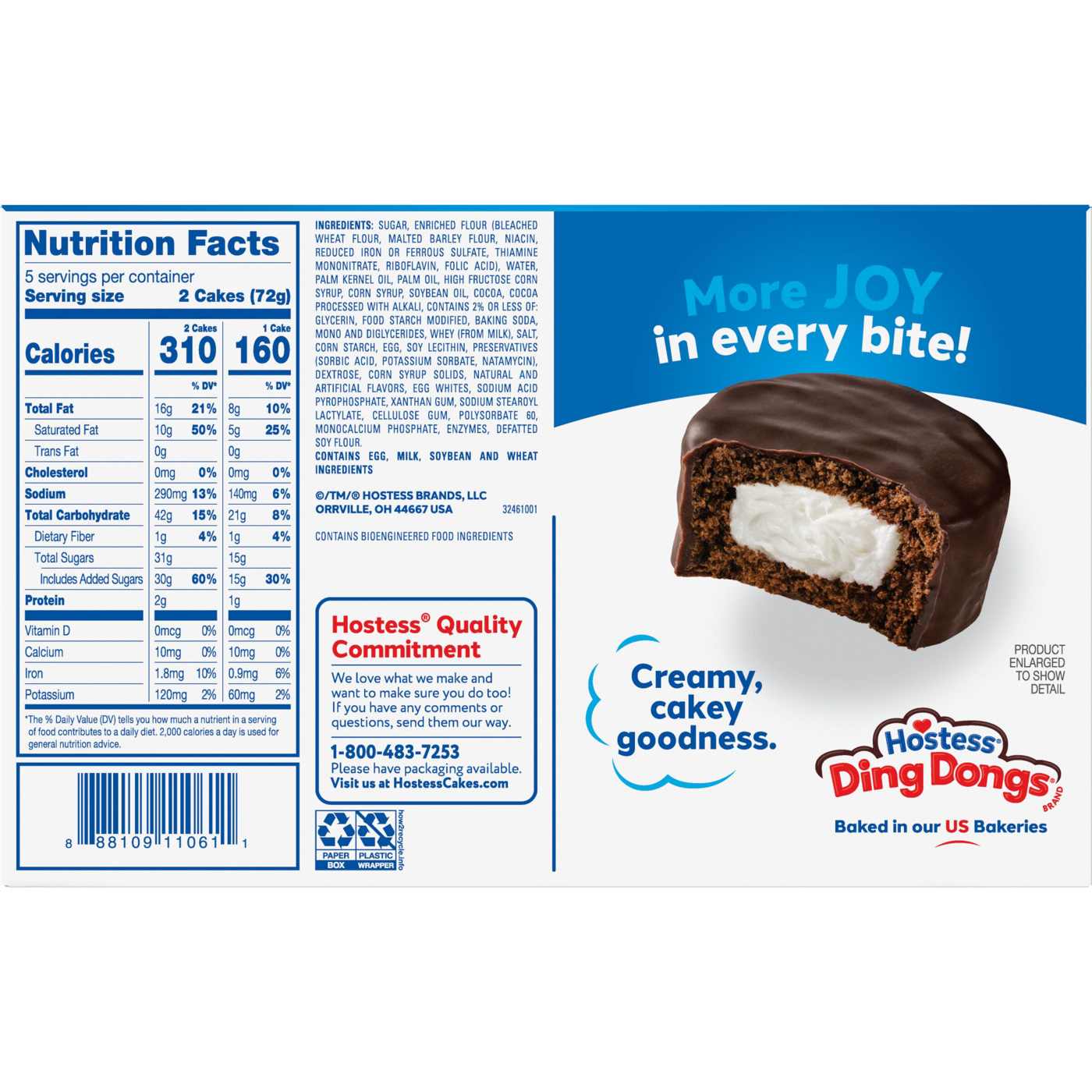 Hostess Ding Dongs Chocolate Cakes; image 6 of 7