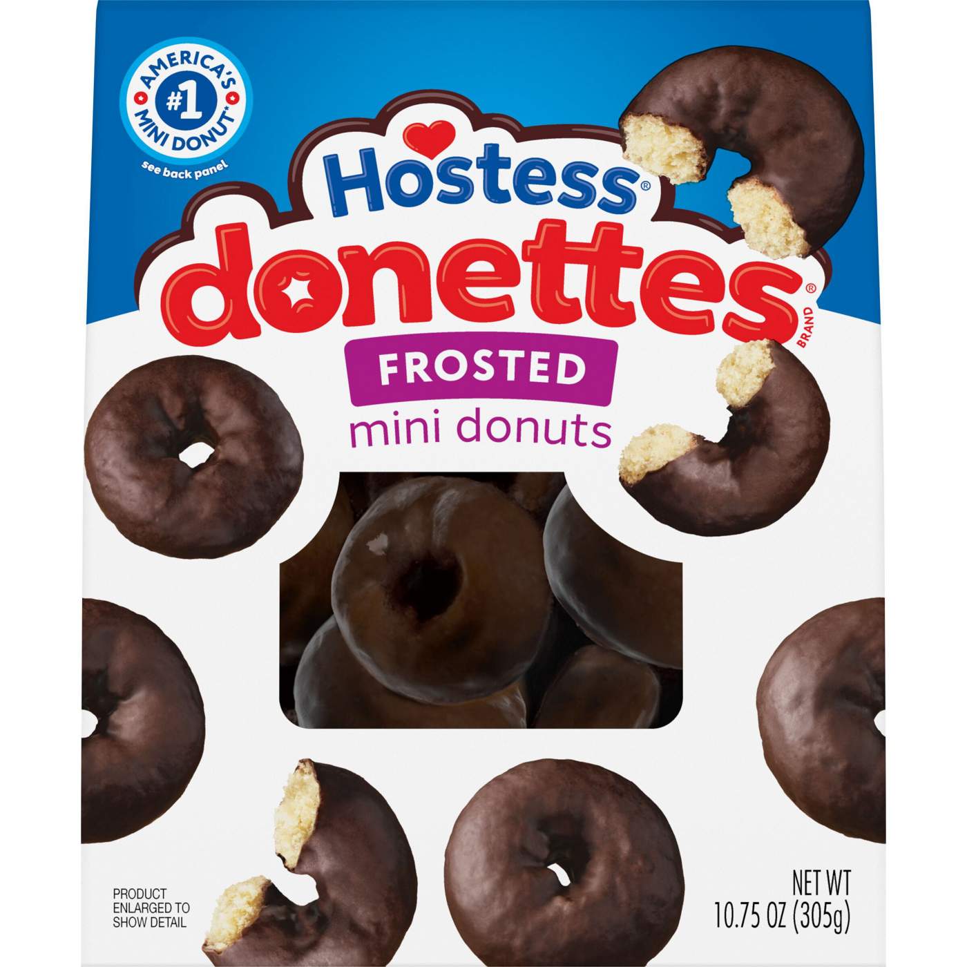 Hostess Donettes Chocolate Frosted Mini Donuts; image 1 of 7