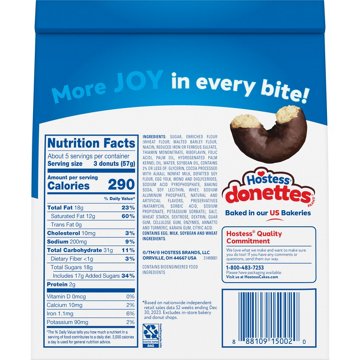 Hostess Donettes Chocolate Frosted Mini Donuts, 10.75 oz