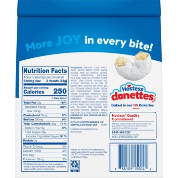 Hostess Donettes Powdered Mini Donuts, 10 oz