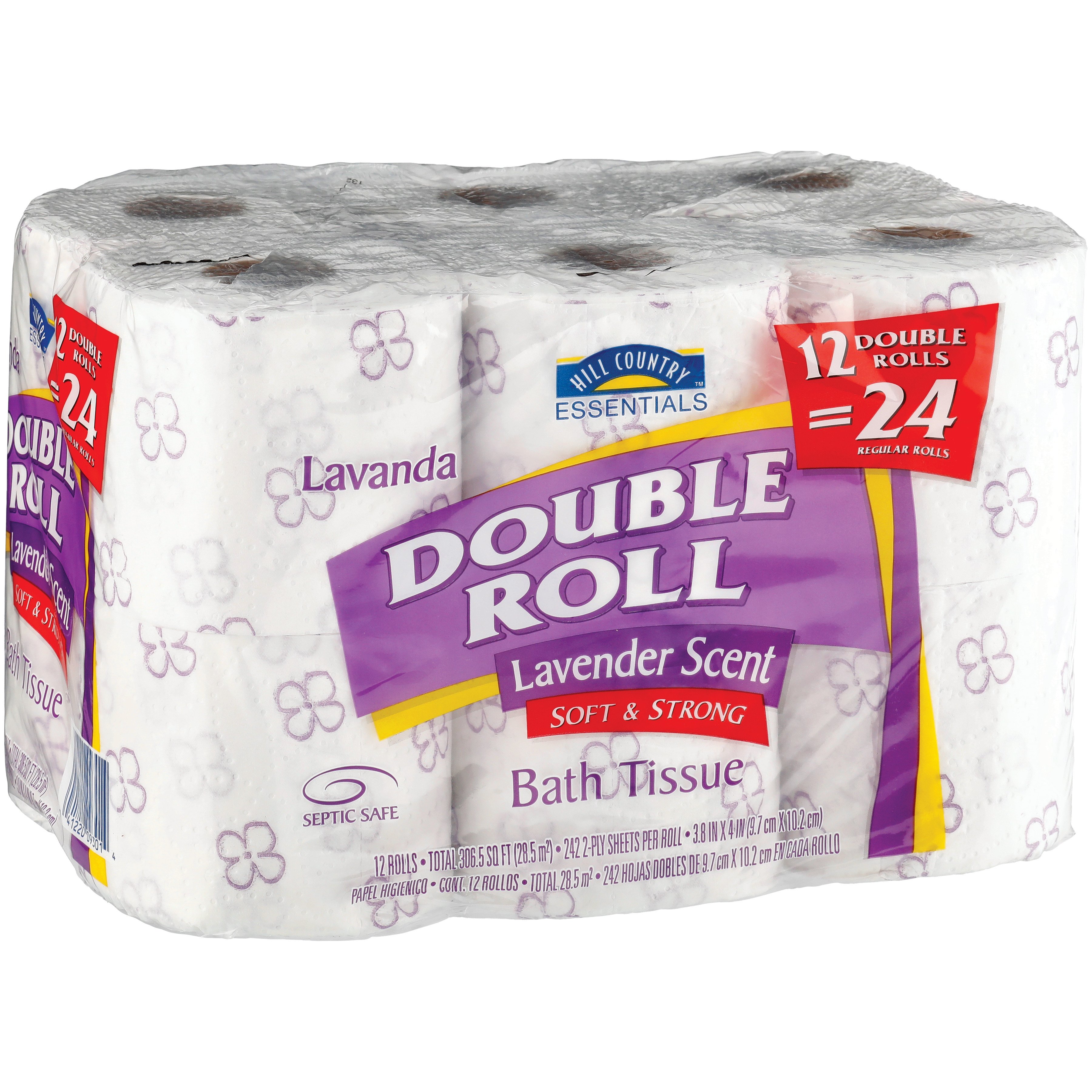 Hill Country Essentials Lavender Scented Toilet Paper Shop Toilet Paper at HEB