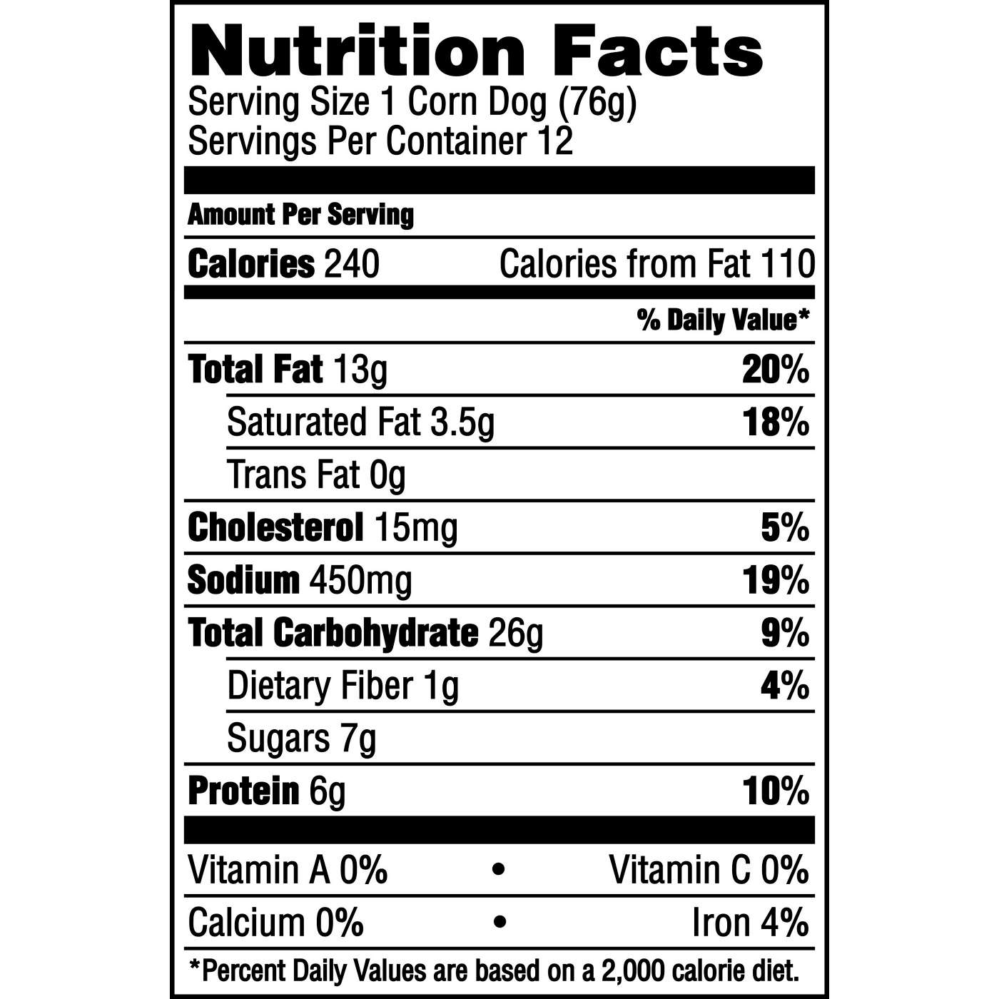 State Fair Frozen Fully Cooked Beef Corn Dogs with Honey Sweetened Batter; image 2 of 4
