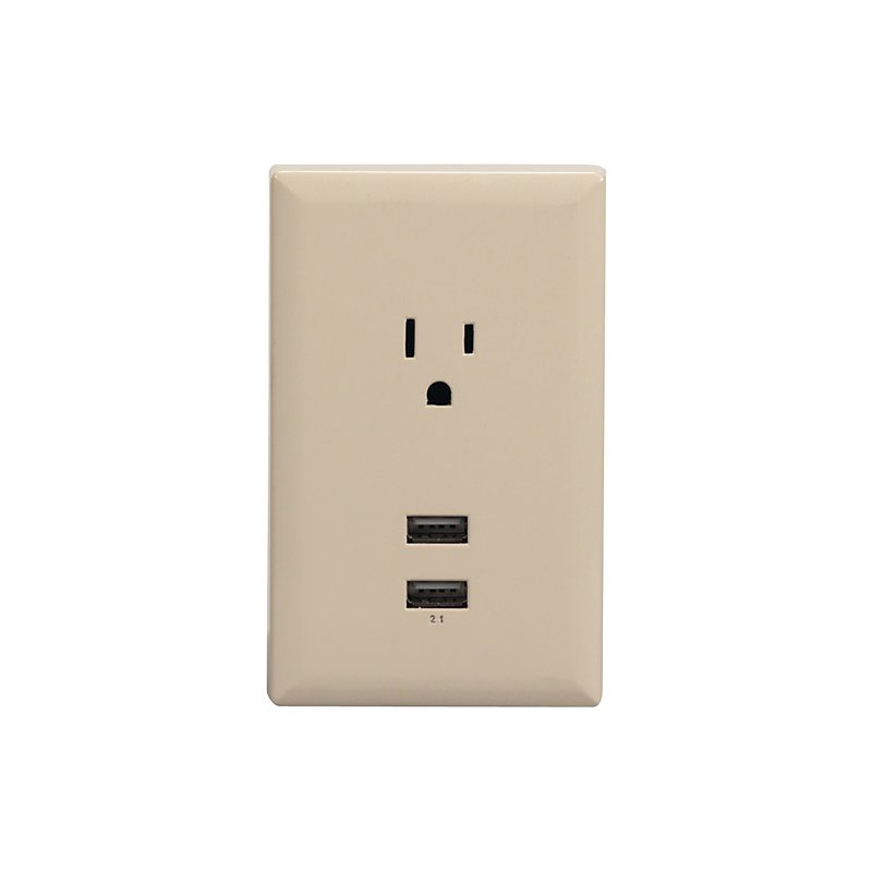 RCA Beige Wall Plate Charger With 2 USB Ports - Shop RCA Beige Wall Plate  Charger With 2 USB Ports - Shop RCA Beige Wall Plate Charger With 2 USB  Ports -