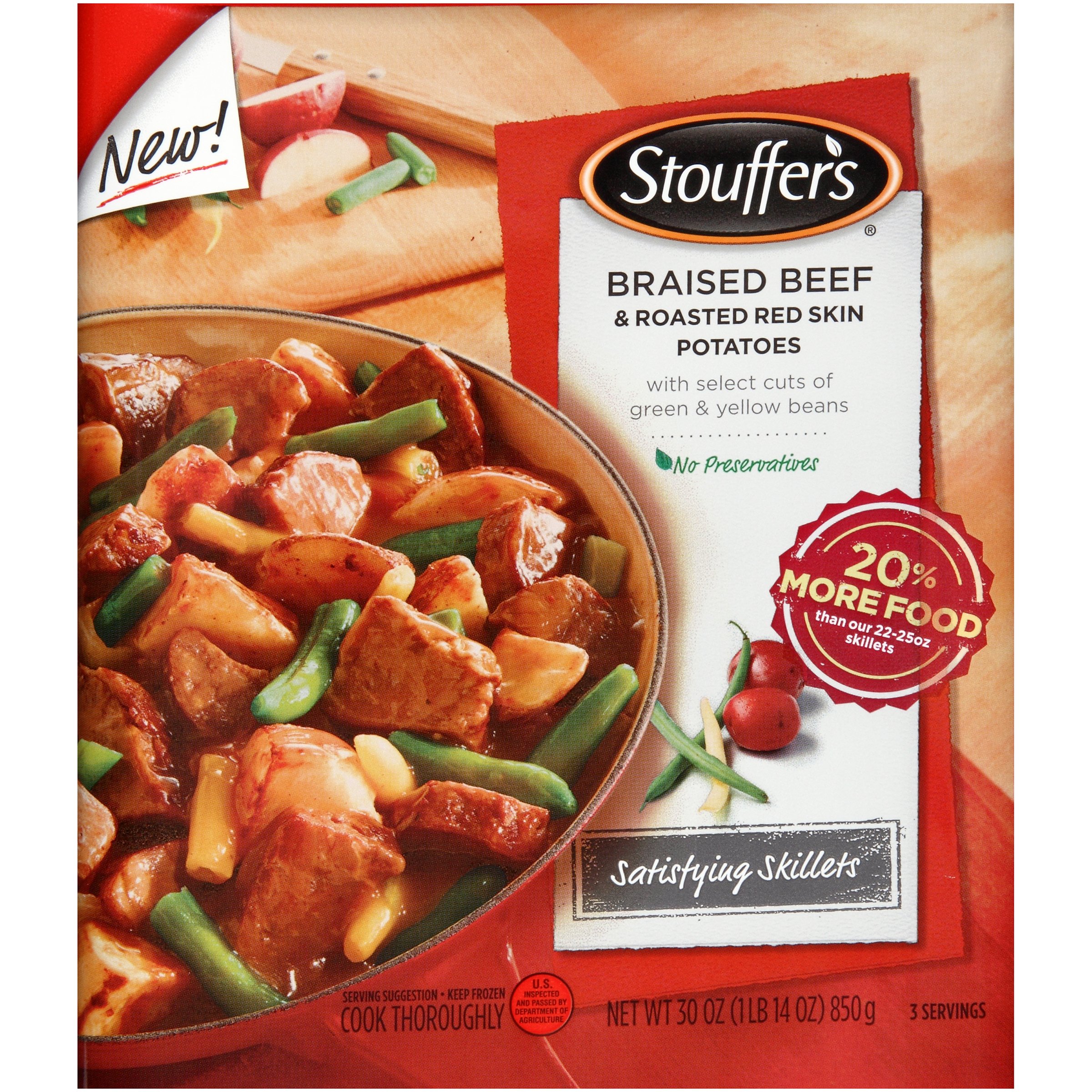 Stouffer's Satisfying Skillets Braised Beef and Roasted Red Skin Potatoes Shop Entrees & Sides