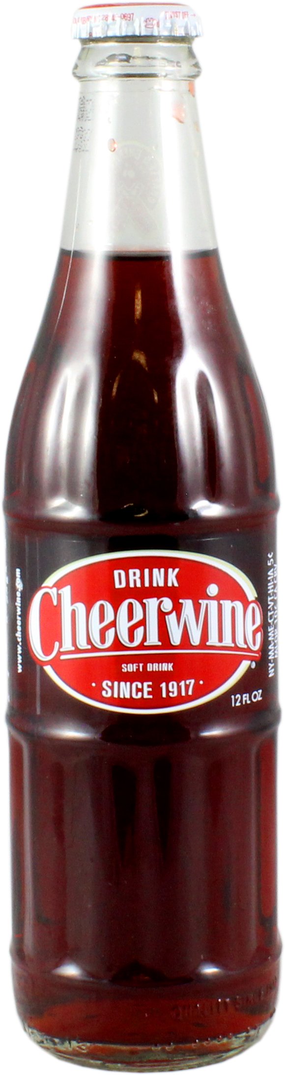 Cheerwine Zero Sugar Soda ( 12 oz. glass bottles )