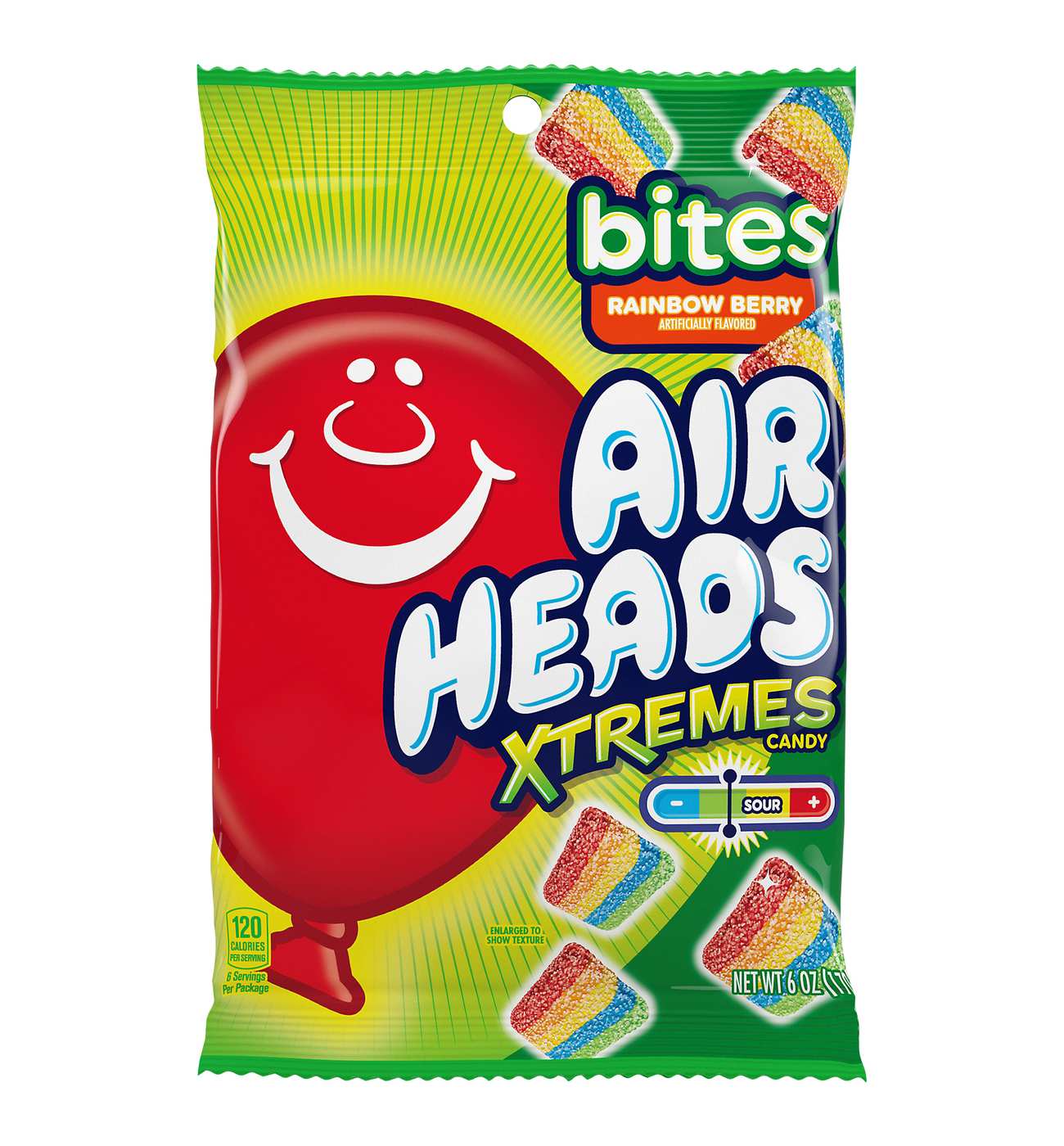 Airheads Xtremes Sour Rainbow Berry Candy Bites; image 1 of 2