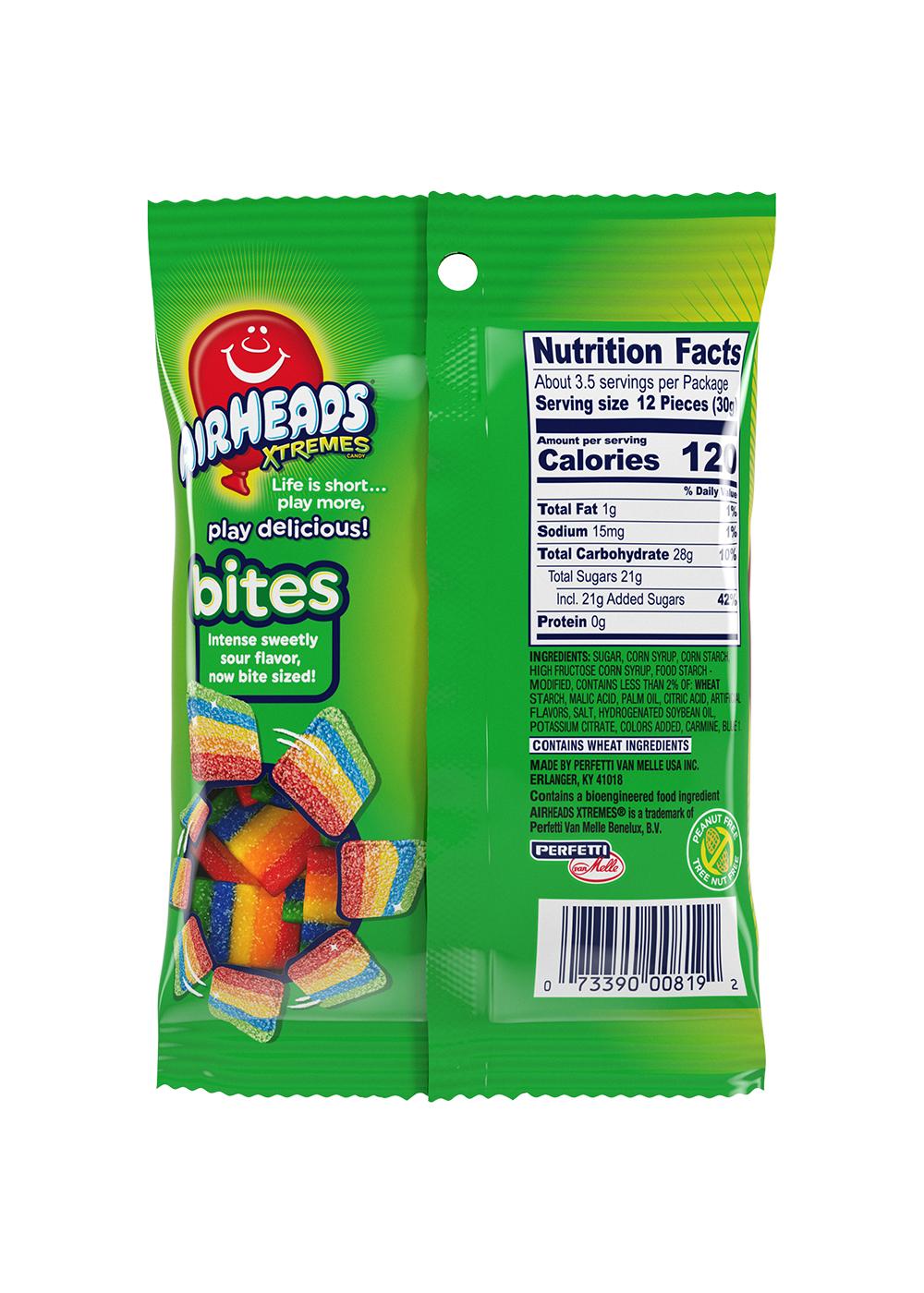 Airheads Xtremes Sour Rainbow Berry Candy Bites; image 2 of 2