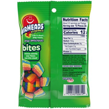 Airheads Xtremes Sour Rainbow Berry Candy Bites