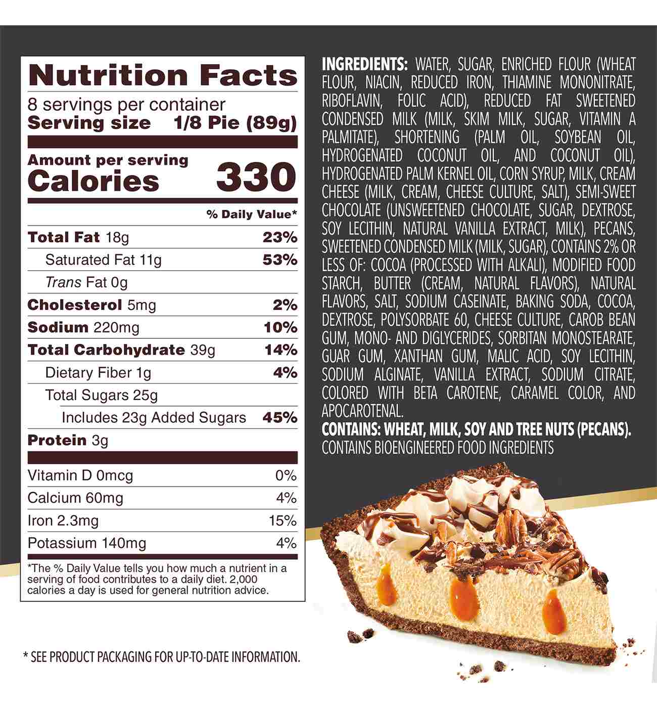 Edwards Premium Frozen Desserts Turtle Pie; image 3 of 7