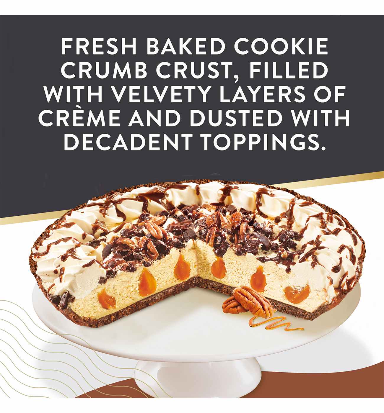 Edwards Premium Frozen Desserts Turtle Pie; image 7 of 7