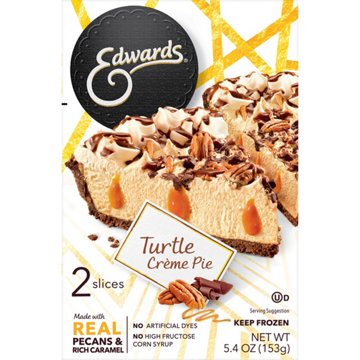 Edwards Premium Desserts Turtle Creme Pie Slices, 2 ct