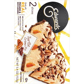 Edwards Frozen Turtle Crème Pie Slices, 2 ct