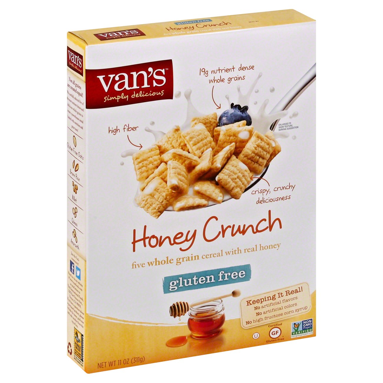 Van S Honey Nut Crunch Five Whole Grain Cereal Shop Cereal At H E B