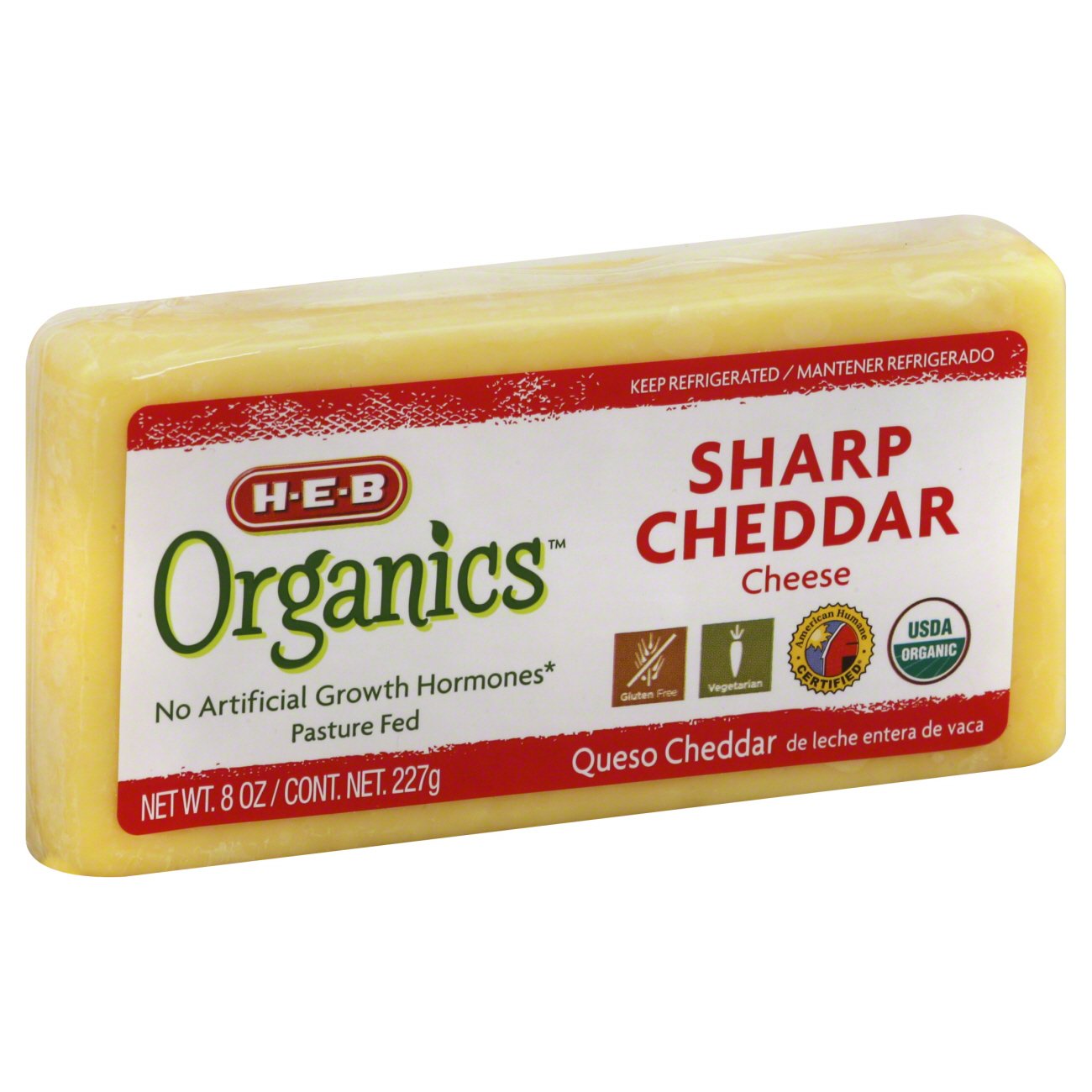 H-E-B Organics Sharp Cheddar Cheese - Shop Cheese At H-E-B