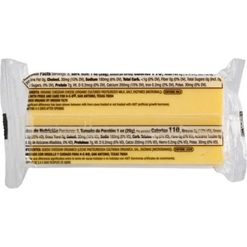H-E-B Organics Sharp Cheddar Cheese