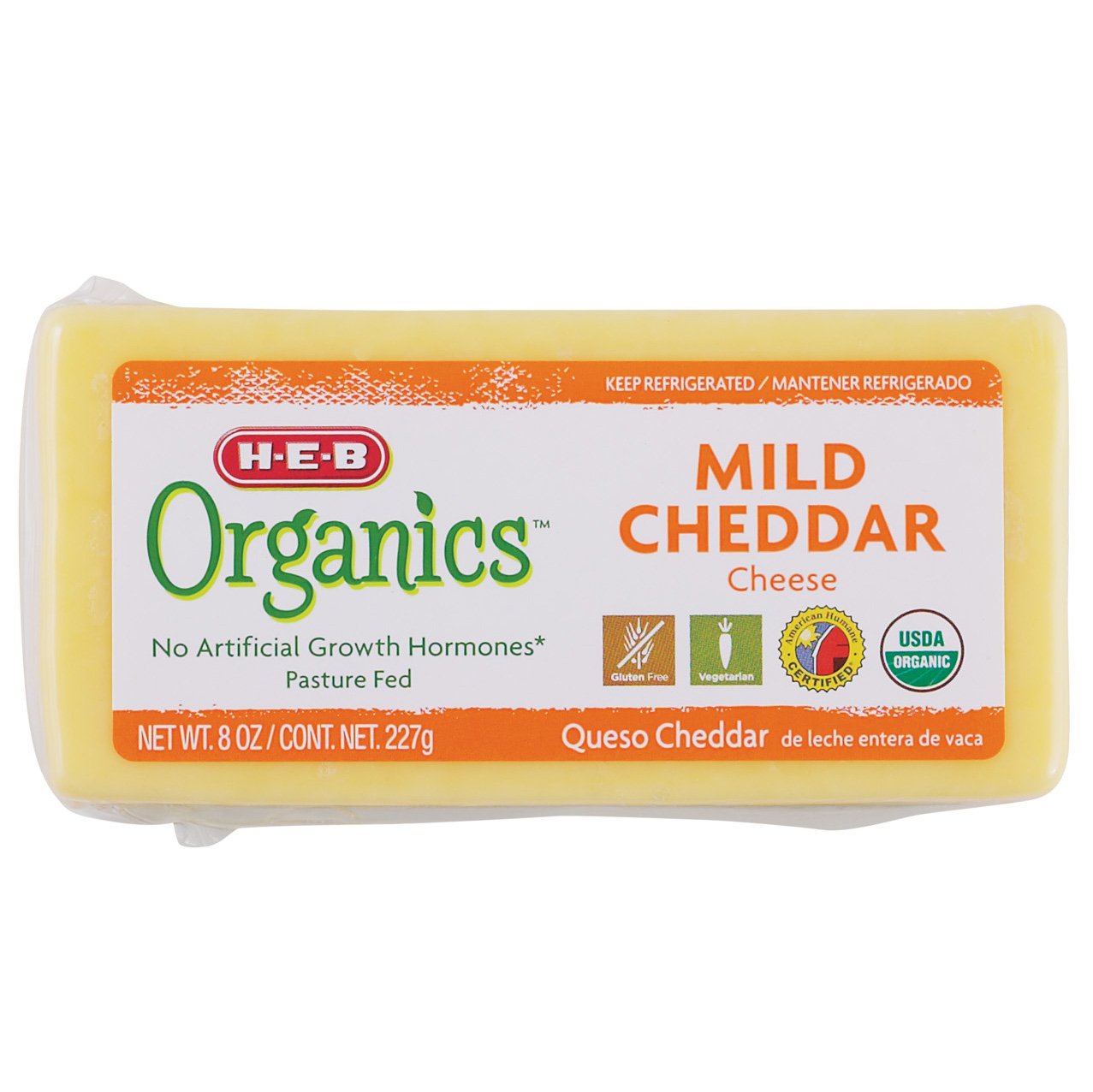 H-E-B Organics Mild Cheddar Cheese - Shop Cheese At H-E-B