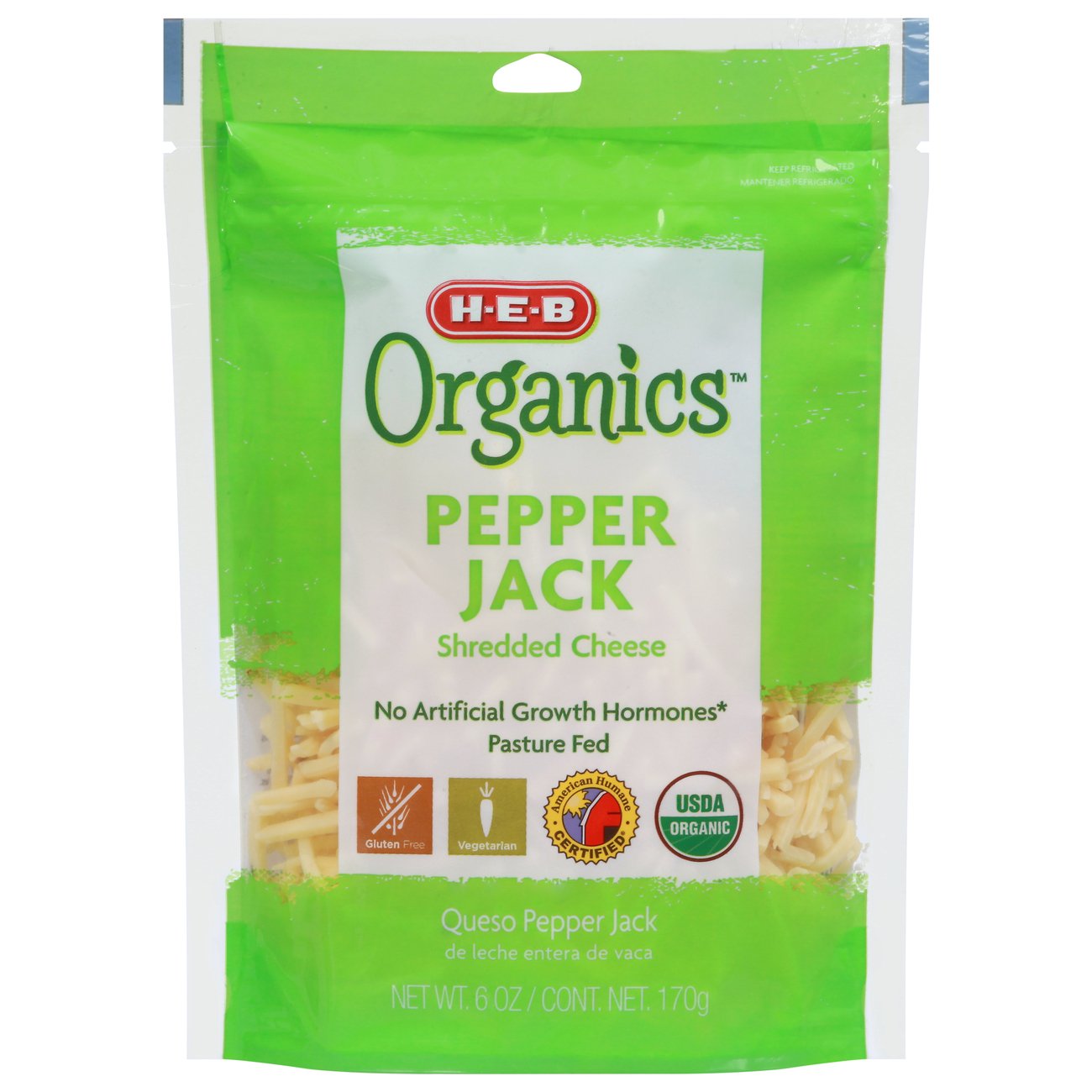 H-E-B Organics Pepper Jack Cheese, Shredded - Shop Cheese At H-E-B