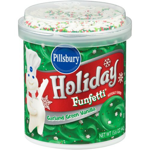 Pillsbury Holiday Funfetti Garland Green Vanilla Frosting Shop Icing