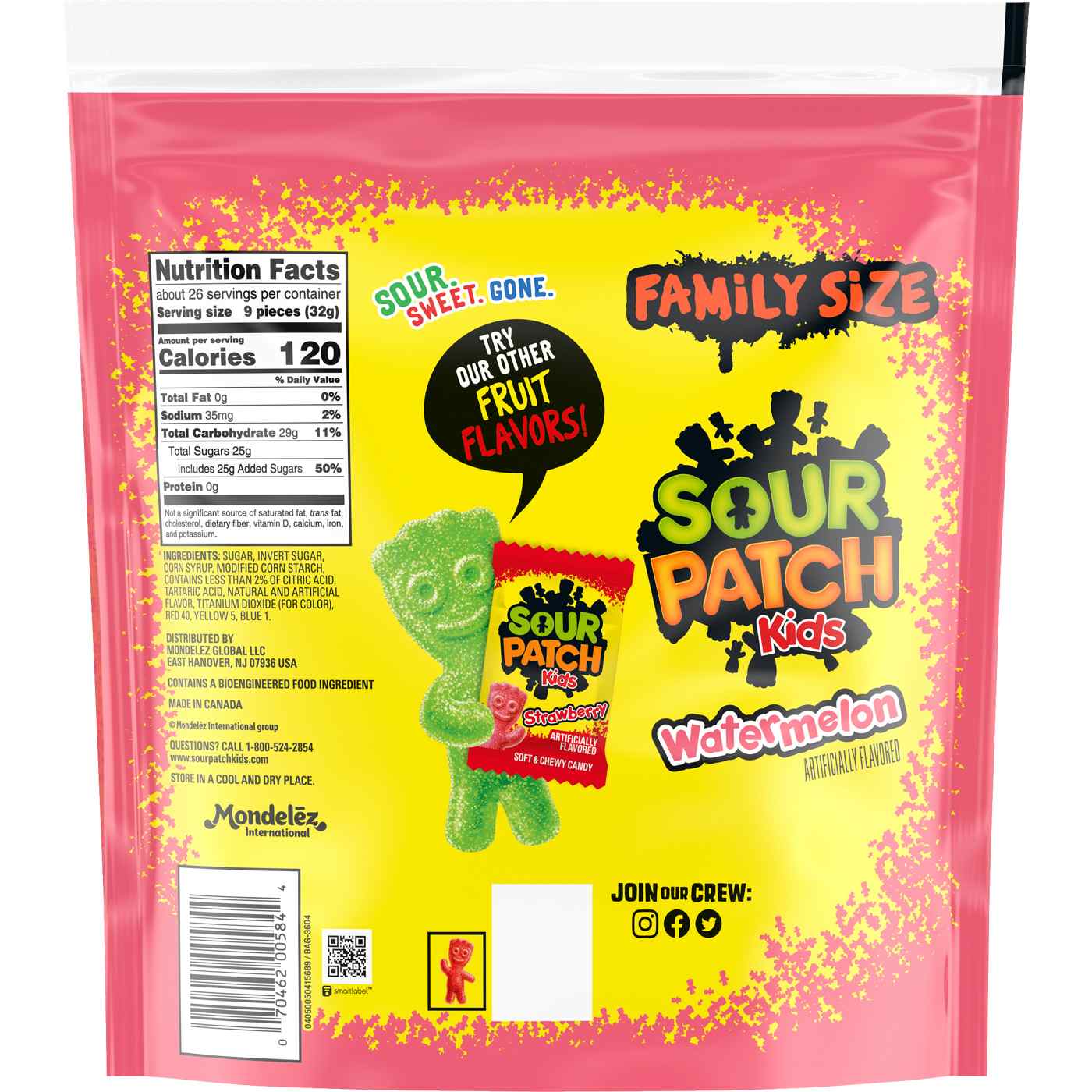 Sour Patch Kids Watermelon Soft & Chewy Candy; image 3 of 8