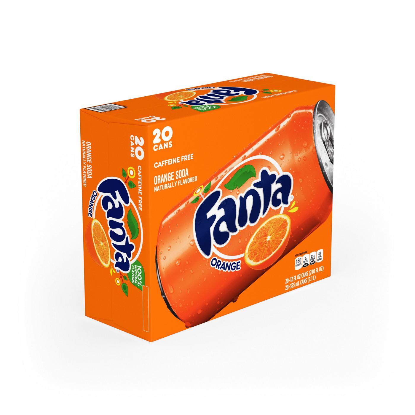Fanta Orange Soda 12 oz Cans; image 3 of 3
