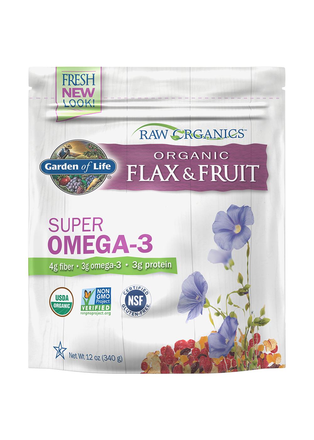 Garden of Life Raw Organics Flax + Fruit Super Omega-3; image 1 of 2