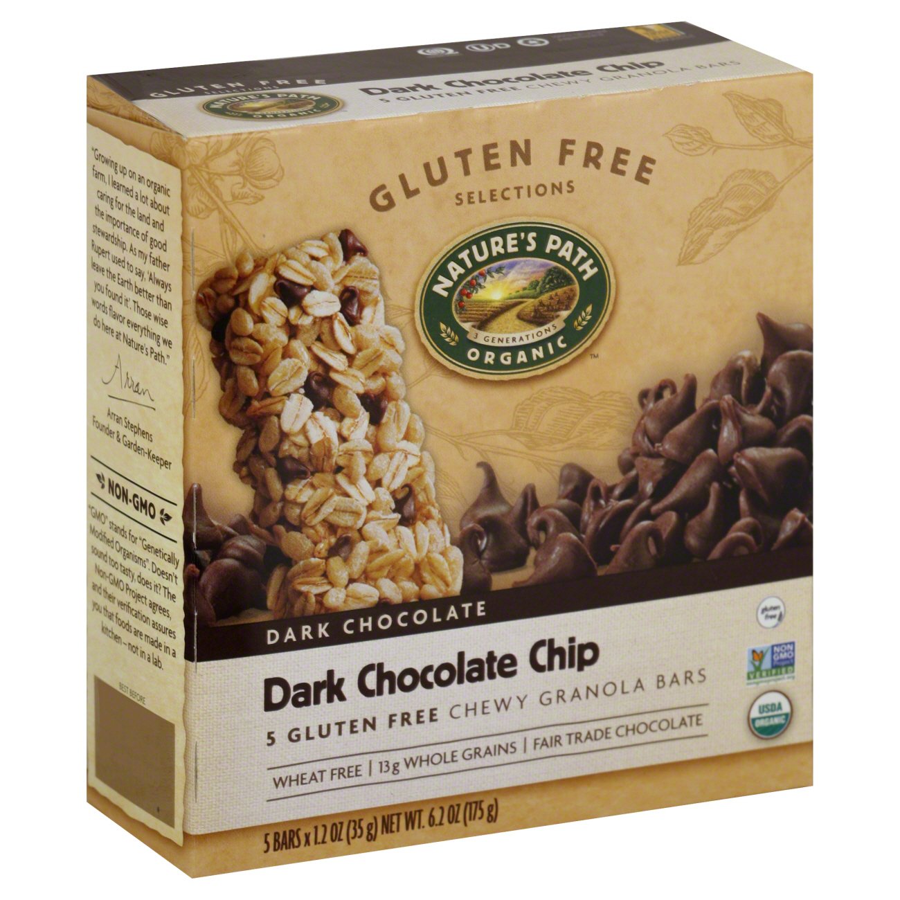 Nature's Path Dark Chocolate Chip Chewy Granola Bar Shop Granola