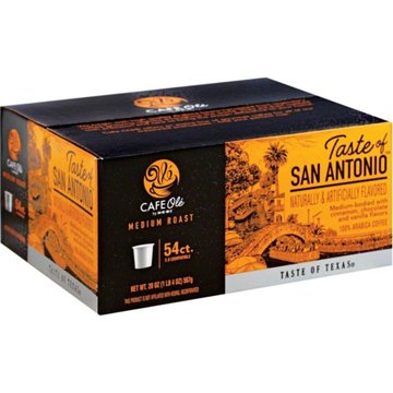 CAFE Olé by H-E-B Taste of San Antonio Medium Roast Coffee Single Serve Cups - Value Pack