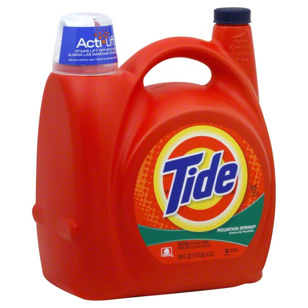 Tide Mountain Spring Liquid Detergent 96 Loads Shop Laundry at HEB