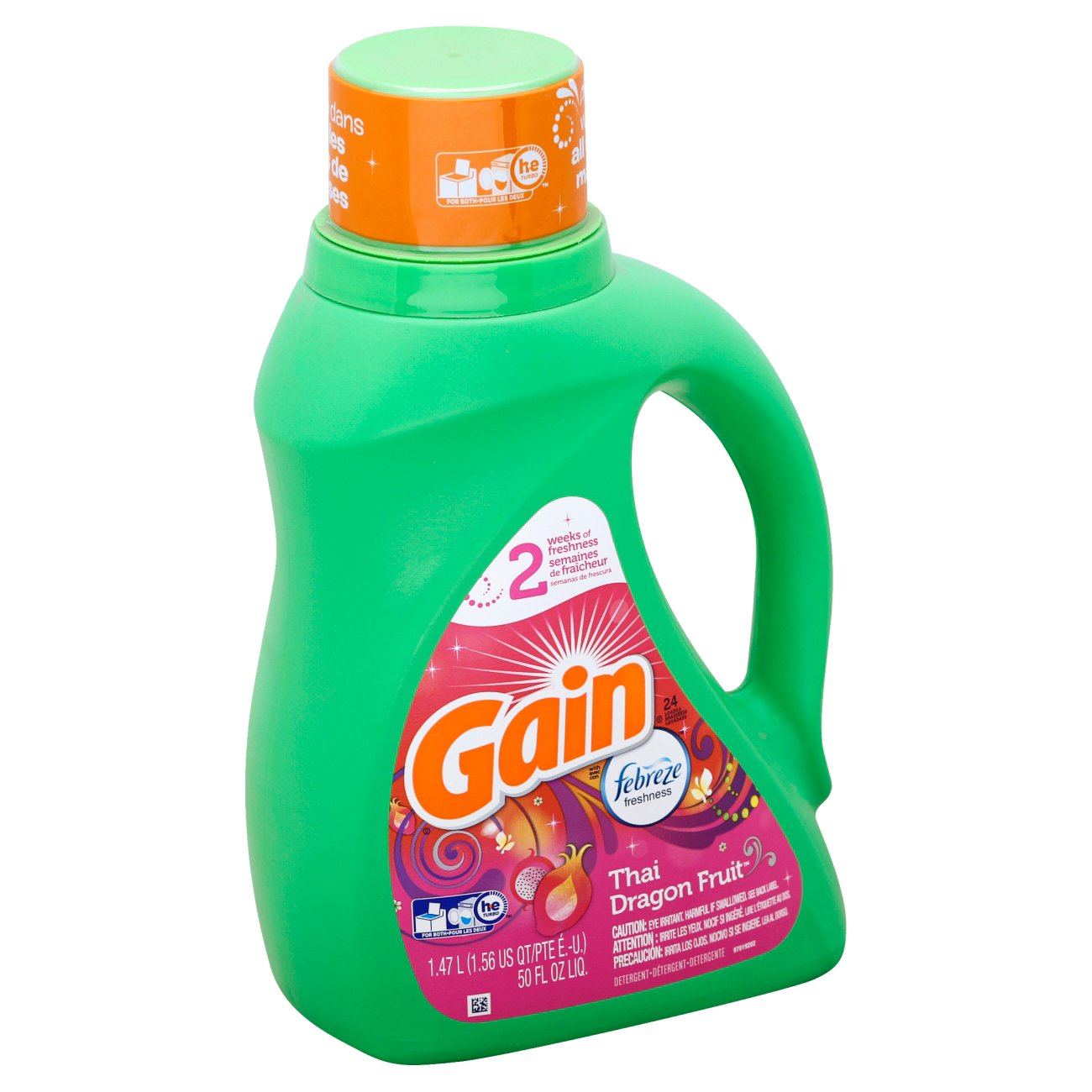 Gain HE Thai Dragon Fruit With Febreze Liquid Laundry Detergent 50 oz Shop Detergent at HEB