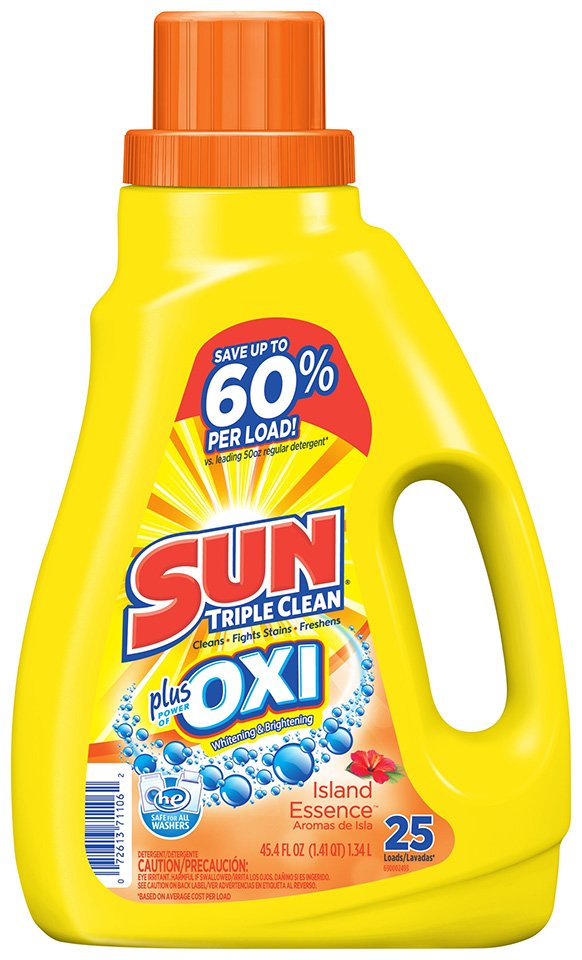 Sun Island Essence Triple Clean + Oxi Laundry Detergent 25 loads Shop