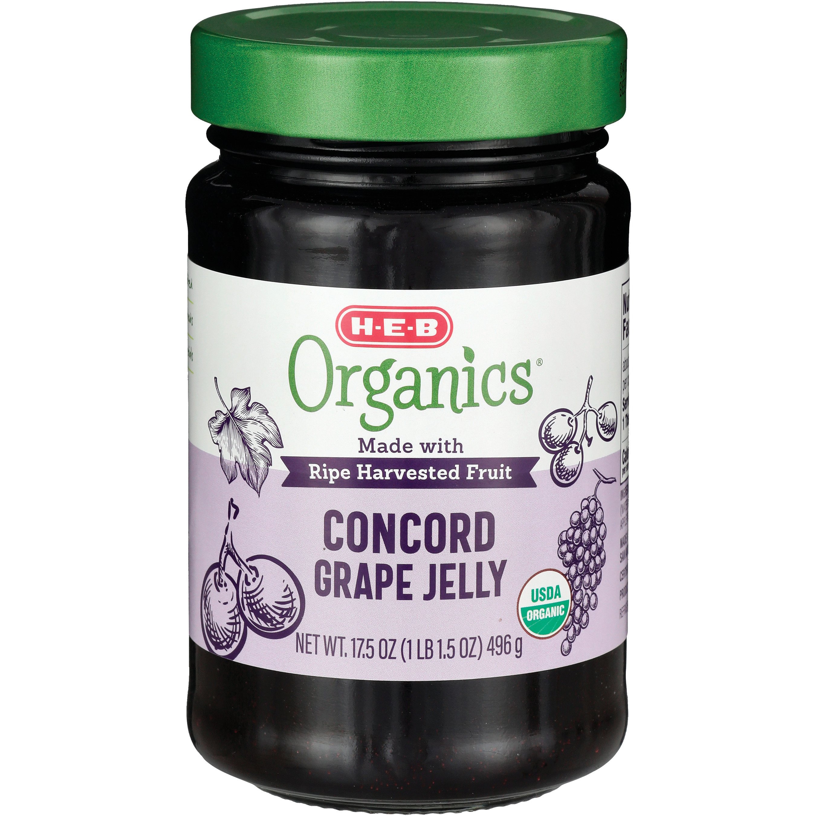 H-E-B Organics Concord Grape Jelly - Shop Jelly & Jam At H-E-B