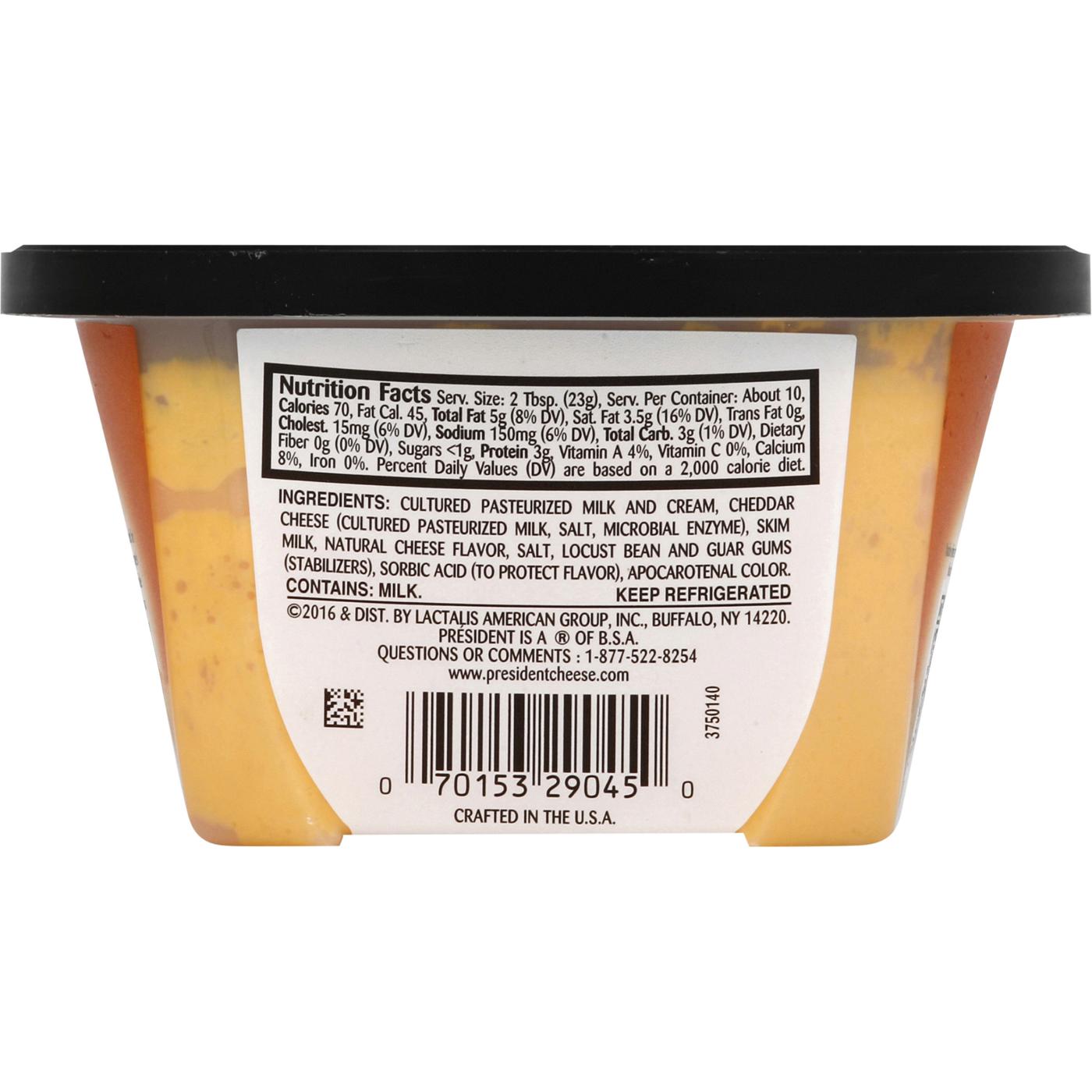 President Sharp Cheddar Pub Cheese; image 4 of 4