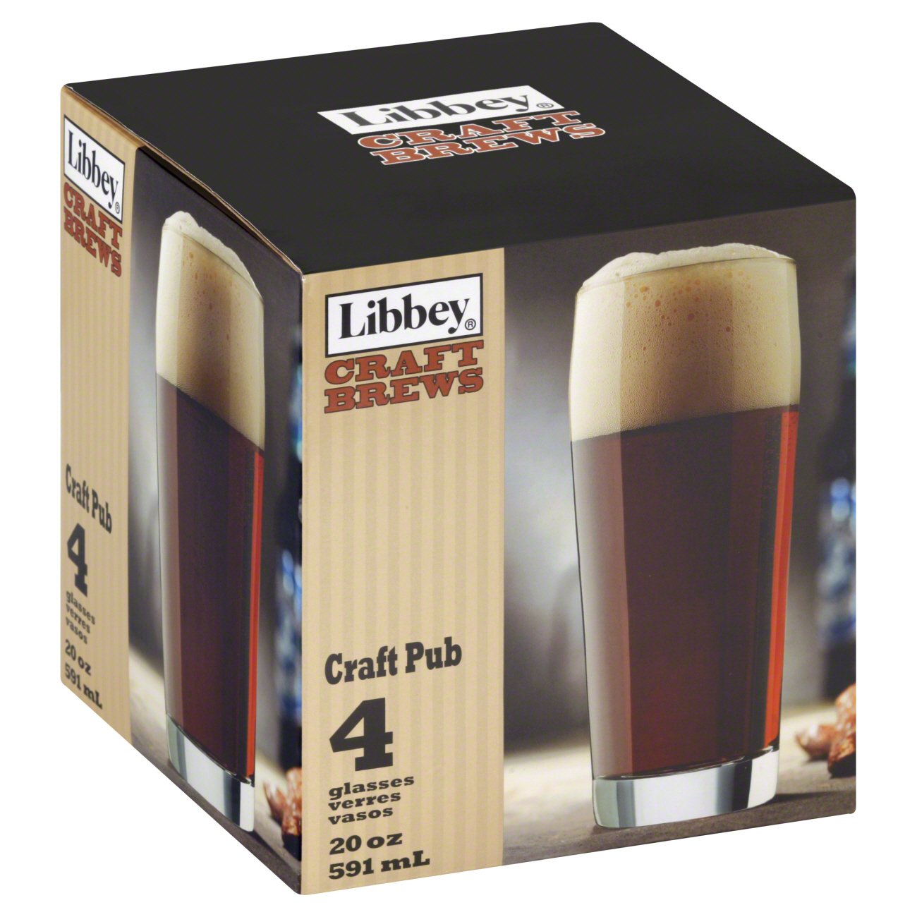 Libbey 20 OZ Craft Brew Pub Glasses Set of 4 - Shop Glasses &amp; mugs at H-E-B